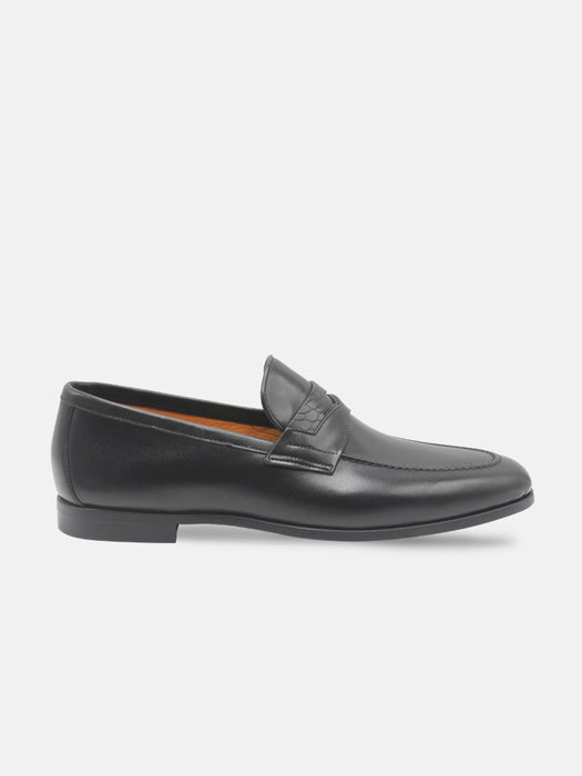 Magnanni Croc Strap Penny Loafers