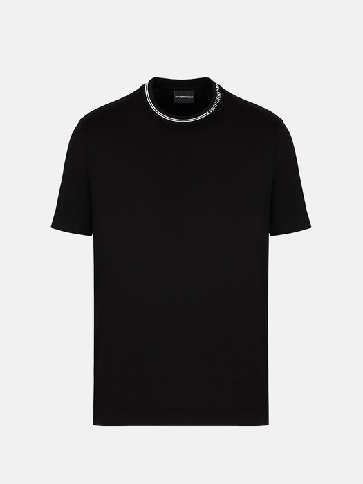 Armani Lyocell Blend Logo Tshirt