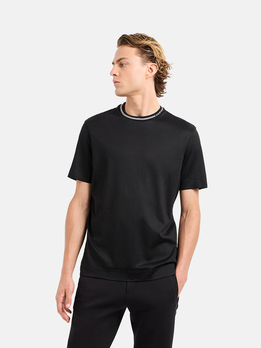 Armani Lyocell Blend Logo Tshirt