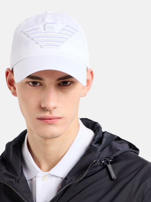 Armani Baseball Cap with Embroidered Eagle