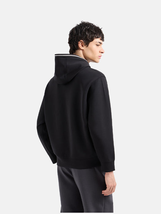 Armani Hooded Sweatshirt in Bonded Jersey