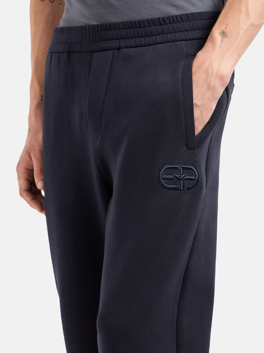 Armani Double Jersey Joggers with Logo