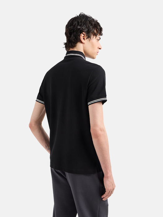 Armani Jersey Polo with Placed Logo