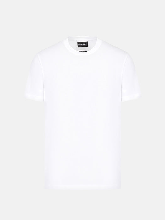 Armani Jersey Tshirt with Jacquard Logo