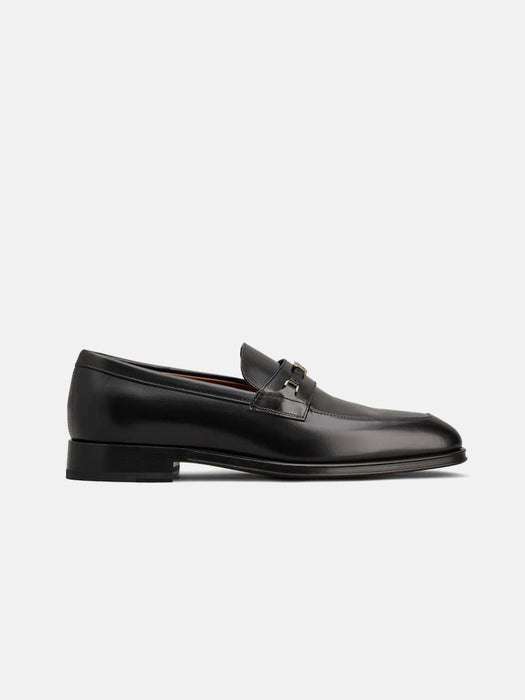 Tods Black Leather Loafers