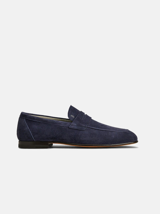 Tods Suede Penny Loafers