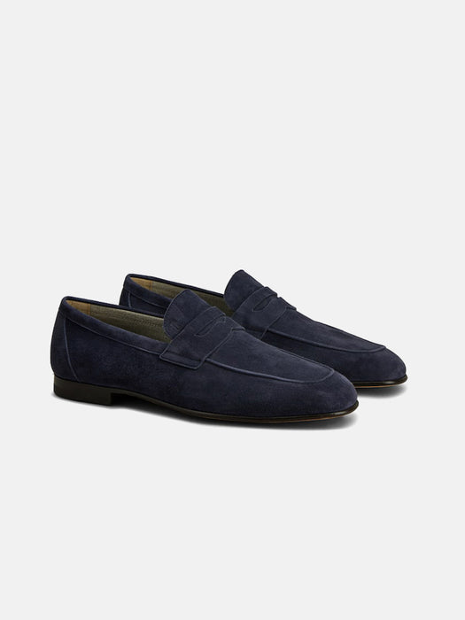 Tods Suede Penny Loafers