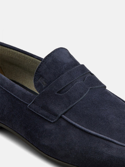 Tods Suede Penny Loafers