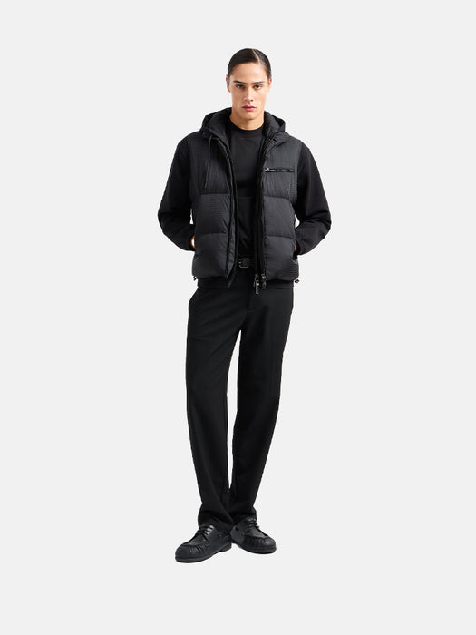 Armani Reversible Hooded Zip Up Sweatshirt