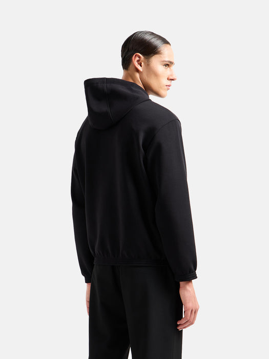 Armani Reversible Hooded Zip Up Sweatshirt