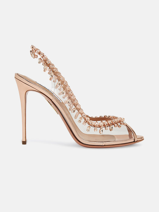 Aquazzura Temptation 105 Rose Gold