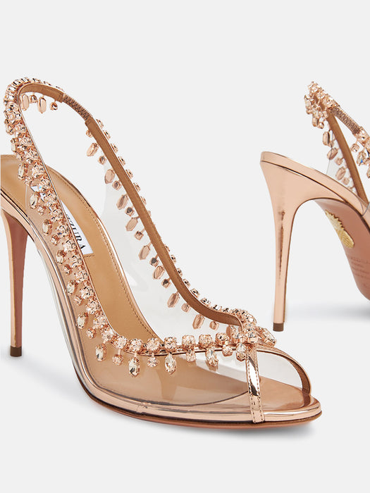 Aquazzura Temptation 105 Rose Gold