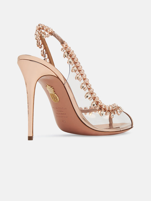 Aquazzura Temptation 105 Rose Gold