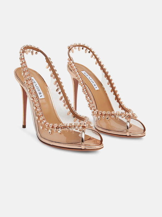 Aquazzura Temptation 105 Rose Gold