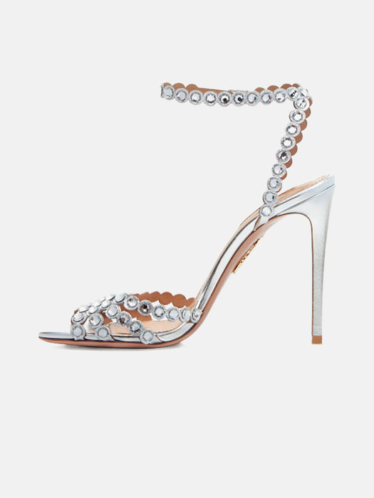 Aquazzura Tequila 105 Silver