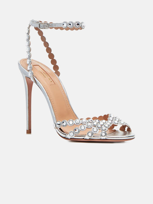 Aquazzura Tequila 105 Silver