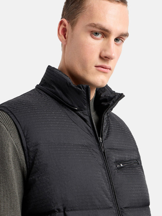 Armani Sleeveless Down Jacket with Hood